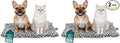 Furhaven ThermaNAP Self-Warming Cat Bed for Indoor Cats & Small Dogs, Washable & Reflects Body Heat - Quilted Faux Fur Reflective Bed Mat - Snow Leopard, Small (Pack of 2) by FurHaven