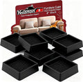 Yelanon Furniture Coasters,8 Pcs 2” Furniture Caster Cups - Non Slip Pads Hardwood Floors - Non Skid Furniture Grippers, Rubber Furniture Feet, Anti Slide Floor Protector for Bed Couch Stoppers by Yelanon