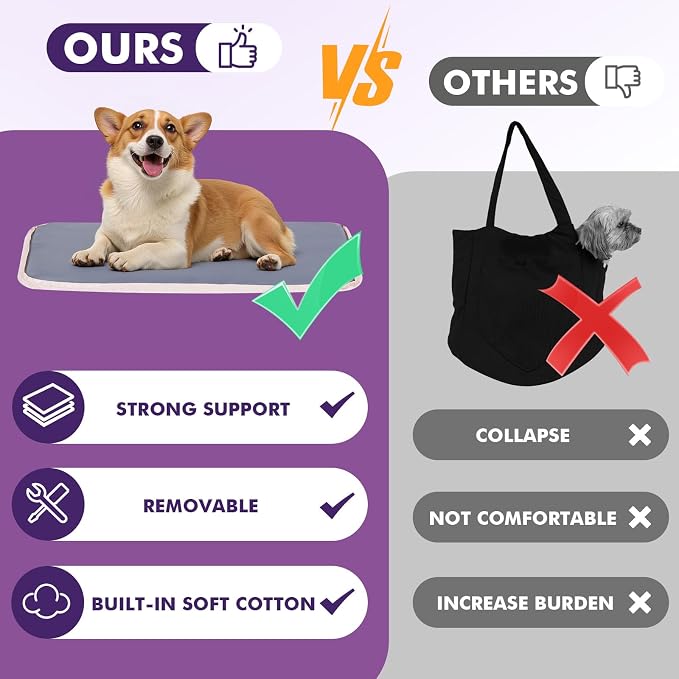 Pawaboo Dog Purse Carrier for Small Dogs with Pocket,Up to 11Lbs | Lightweight & Portable Dog Tote Bag Carrier Purses,Soft Sided Design,Front Pocket for Storage Travel Shopping Pink - Image 5