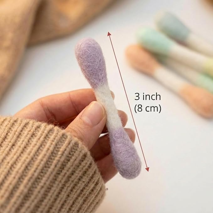 Glaciart One MINI Swabs Cat Toys with Catnip - 6 Pk | Durable for Chew, Cute Cat Toys Interactive Kitty for Boredom, Exercise, & Play | Filled w/Organic Catnip for Anxiety & as Digestive Aid - Image 3