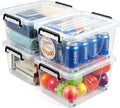 NUMIFUN 15QT Storage Bins with lids, Stackable Space Saver for Family | 4-pack BPA-free plastic boxes with secure latches. Deep recessed lids ensure safe stacking for closet & garage storage. by NUMIFUN