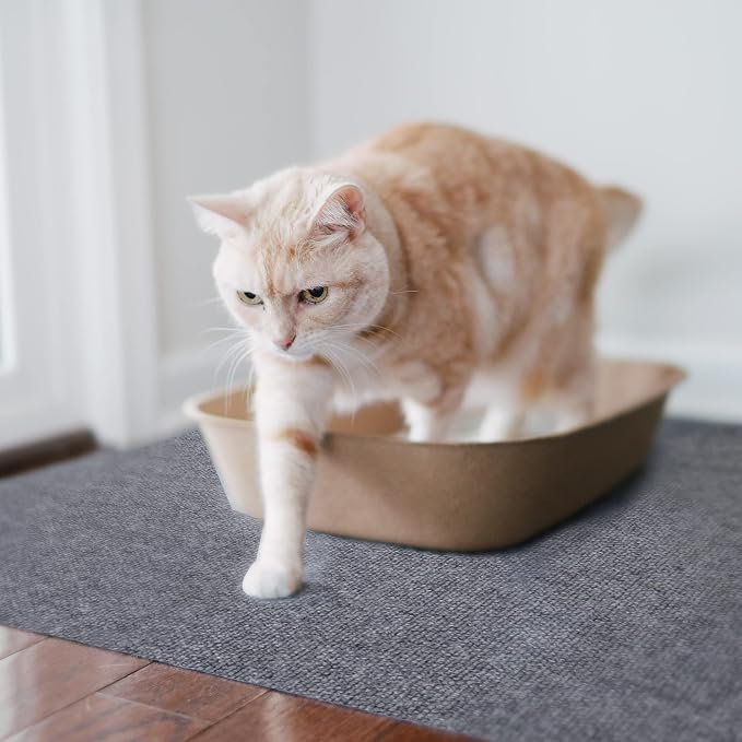 Cat Litter Mat by Americat – 36 x 28 Inches Machine Washable for Easy Clean, Waterproof & Made in USA – X Large Mat Traps Litter Around Cat Litter Box & Protects Floors - Image 3