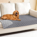 Smiry Waterproof Reversible Pet Couch Covers for Dogs | Pet Friendly, Soft Fabric, Washable Sofa Furniture Protector for Dogs Cat Kids, Checkered (30"x80", Grey/Light Grey) by Smiry