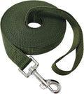 Nylon Training Dog Leash for Small Medium Large Dogs, 15ft 20ft 30ft 50ft Long Leash Dog/Puppy Lead for Obedience Recall Training, Camping (1" x 20ft, Green) by MANDAO