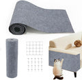 78.8"x15.8" Cat Scratch Furniture Protector,Light Grey Adhesive Cat Scratching Mat,DIY Cat Scratch Protection Pad for Couch, Bed，Carpet，Door & Cat Scratching Post(Light Grey) by LQVEAIR