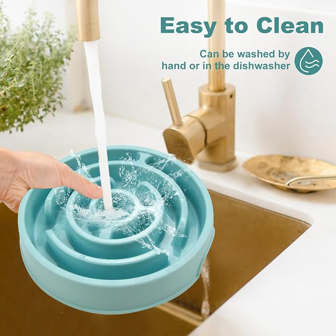 Slow Feeder Dog Bowls Puzzle Dog Bowl with Anti-Slip Slow Feeder & Non-Slip Design, Boredom and Anxiety Reducer Suitable for All Breed Dogs and Cat - Image 5