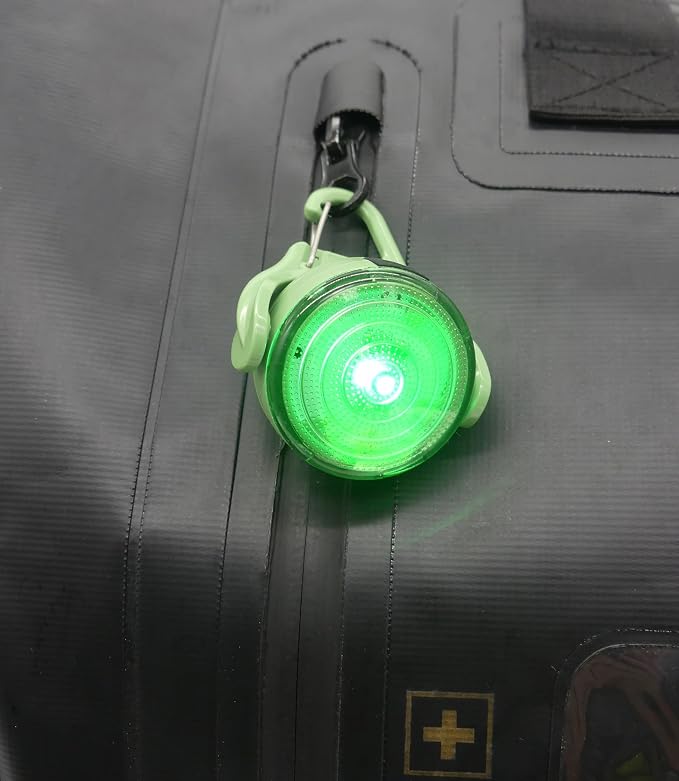 Rechargeable Safety Light | Water Reistant Bright LED Clip-On Flashing Light for Dog Walking, Running and Outdoor Activities (Green) - Image 9