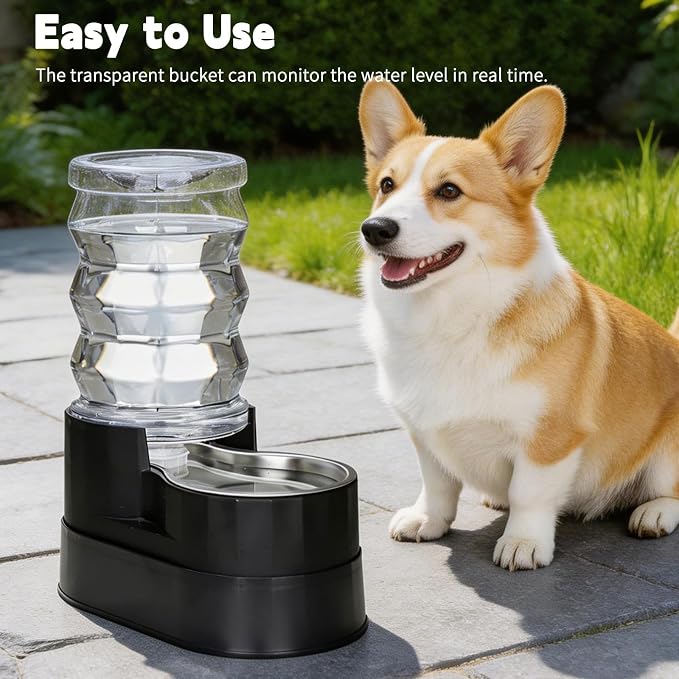 RIZZARI 7L Raised Dog Water Dispenser: Stable Base Design | Gravity Fed/No Power Needed/Anti-Spill Base/for Senior Dogs & Large Breeds/Garage/Garden/Easy-Clean - Image 6