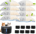 Filters for Cat Water Fountain Cordless, 4 Months Set of Replacement Filters for Ultra Quiet Pet Water Fountain,White 8 Count (Pack of 1) by Jaojcoe