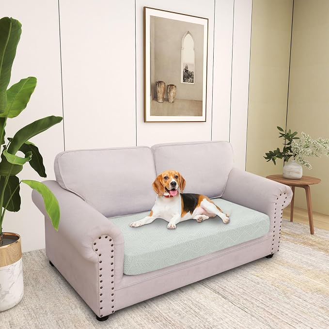 hyha Individual Couch Cushion Covers, Sofa Seat Cushion Covers Washable | Stretch Dog Couch Cover, Elastic Bottom, Anti-Slip Furniture Protector, Ideal For Pets & Kids, Durable Sofa Slipcover, Medium - Image 7