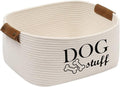 Morezi Durable Cotton Rope Dog Toy Storage, Large Dog Bin, Pet Bed, Puppy Toy Box - Perfect for Organizing Pet Toys, Blankets, Leashes, Clothing and Any Doggie Stuff - Beige by Morezi