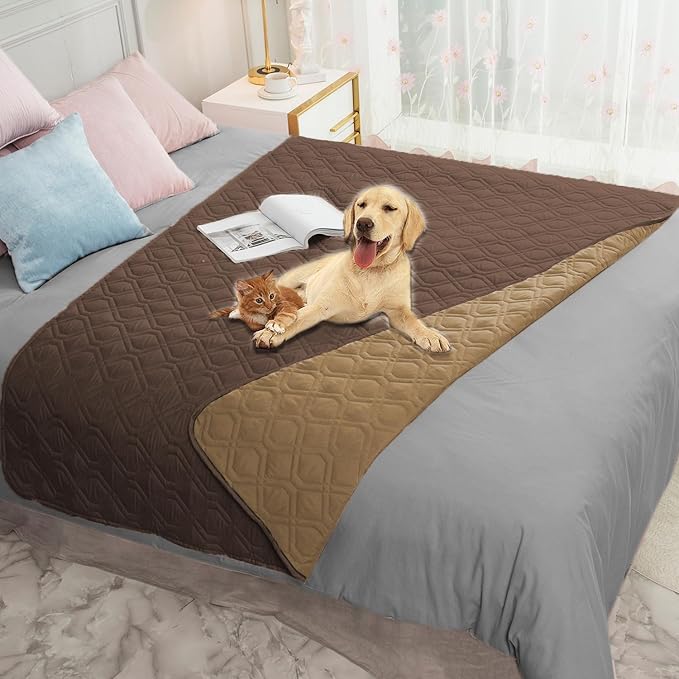 Ameritex Waterproof Dog Bed Cover Pet Blanket for Furniture Bed Couch Sofa Reversible by Ameritex