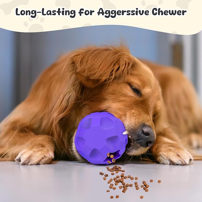 Interactive Dog Puzzle Toys for Boredom, Dog Treat Balls for Large Dogs | Dogs Enrichment Toys to Keep Them Busy, Tough Treat Dispensing Dog Toys, Interactive Dogs Toys for Boredom to Keep Them Busy - Image 7