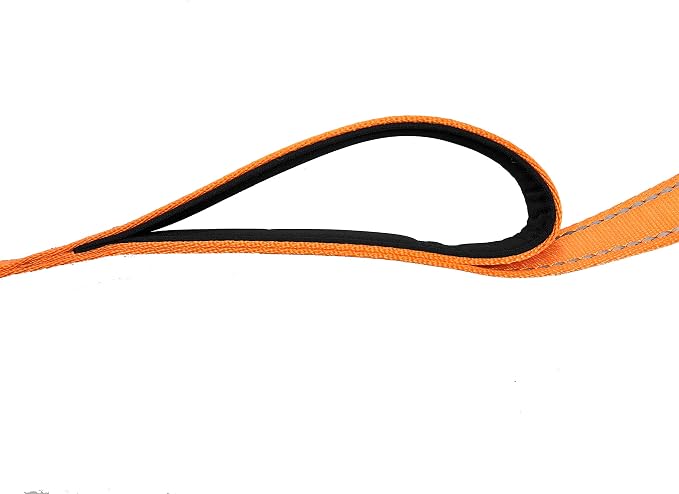 Dog Leash 6ft Long,Traffic Padded Two Handle,Heavy Duty,Reflective Double Handles Lead for Control Safety Training,Leashes for Large Dogs or Medium Dogs,Dual Handles Leads(Orange) - Image 6