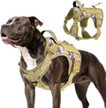 VavoPaw Heavy Duty Tactical Dog Harness for Medium Dog, No Pull Adjustable | Pet Harness Reflective Service Training Easy Control Pet Vest Military K9 Working Dog Harnesses（Desert Camouflage, M） by VavoPaw