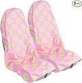 Car Seat Cover Protector Front Seats,for Gym Workout,Running,Swimming,Beach and Hiking,Waterproof Sweat Towel Bucket Seat Covers for Cars SUV Trucks (Flower and Pink, 2Pcs) by LoyaGour