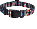 Mihqy Dog Collar for Small Dogs, Fashion Design, Black Bohemia,S | Neck Fit 9.8"-15.7", Multiple Patterns，4 Sizes for Small Medium Large Dogs, Comfortable for Walks and Outdoor Hikes by Mihqy