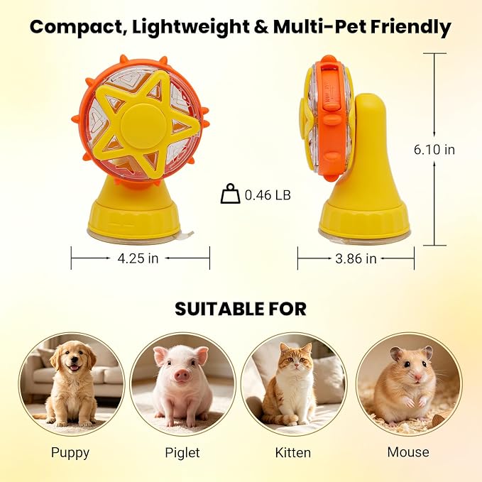 2 in 1 Ferris Wheel Interactive Cat Toy, Treat Dispenser Puzzle Feeder with Twist-Lock Suction Cup Base & Teaser Wand with Bells, Slow Feeder Enrichment Toy for Indoor Cat Boredom Relief - Image 2