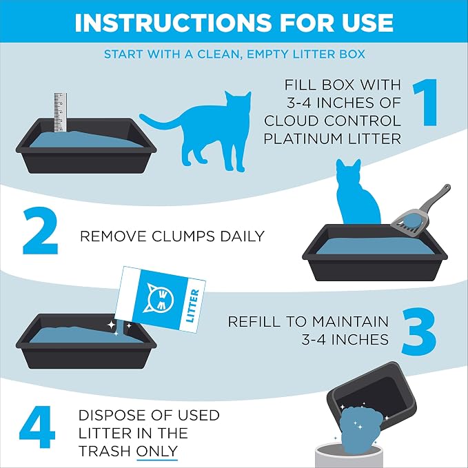 ARM & Hammer Cloud Control Platinum Cat Litter, 27.5 lbs | Multi-Cat Clumping Litter, Hypoallergenic and Dust-Free, 14-Day Odor Control - Image 7