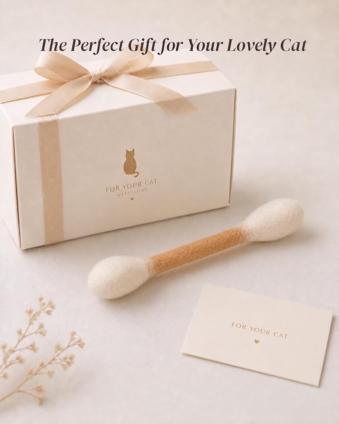 Swabs Cat Toys with Catnip, Cat Toys for Indoor Cats, 3Pcs | Cat Qtip Toy, Durable for Chew, Interactive Kicker Toy, Soft Felt, Cotton-Swab-Shaped Cat Toys for Cat Lover Gift - Image 6