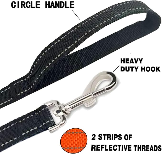 Reflective Dog Leash 4Ft /6 Feet Long, 3/4 Inch Wide, for Small and Medium Dogs - Image 4