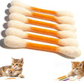 Cotton Swabs Cat Toys with Catnip,6Pack Giant Kitten Chew Sticks for Indoor Boredom,Durable Big Kitten Chew Dental Teething Ropes,Big Interactive Felt Kitty Kicker Play Lover Gift Accessories (Orange) by Unknown