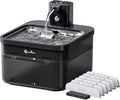 DownyPaws Cat Water Fountain Cordless, Pet Fountain, Black Pro, 6 Filters | Wireless Cat Drinking Water Fountains for Cats Indoor, Fursink , Battery Operated, Motion Sensor, Ultra Quiet Pump, BPA-Free by DownyPaws