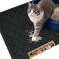 GORILLA GRIP Cat Litter Box Mat, Cushioned Coil Mesh Litter Trapping Mats, Scatter Control Supplies for Less Mess, Phthalate Free, Ultra Deep Catch Grooves, Rinse or Vacuum to Clean, 24x17 Black by Unknown