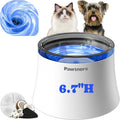 Pawtners 1 Gal/3.5L Dog Water Fountain, Automatic Dog Water Bowl Dispenser | Vortex Flow filter, Automatic Pet Water Fountain for Large Dogs Inside, Deep Drinking Area and Quiet Pump, 6.7" H by Pawtners