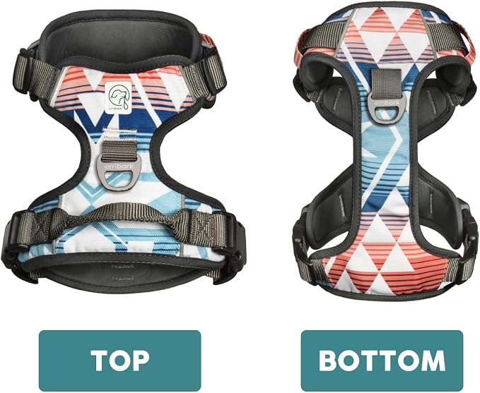 Embark No Pull Dog Harness, Reflective Adjustable Training Vest, No Choke | Adjustable straps fit all dog breeds with sturdy hooks; 360° reflective trim, soft padded Harness Design for All Dogs - Image 5