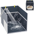 Aokeyee Waterproof Cat Litter Box Enclosure Splash Guard, 27.1"x21.6"x16.5" | Removable PVC Mat with 2 Hooks, Foldable Anti-Leakage Dust Control by Aokeyee