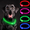 LED Dog Collar, Cut-to-Fit Light Up Dog Collar for Night Walking, IP67 Waterproof USB Rechargeable Glowing Pet Collar, High Visibility Super Bright Safety Lights for S/M/L Dogs(Green) by NOVKIN