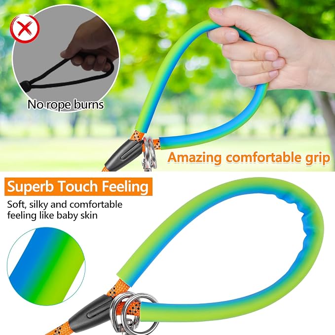 NTR 30FT Puppy Leash, Nylon Rope Long Dog Leash with 2 Swivel Hooks and Comfortable Padded Handle, Dog Line Tether for Small Medium Large Dogs Training, Playing, Camping, or Backyard - Image 3