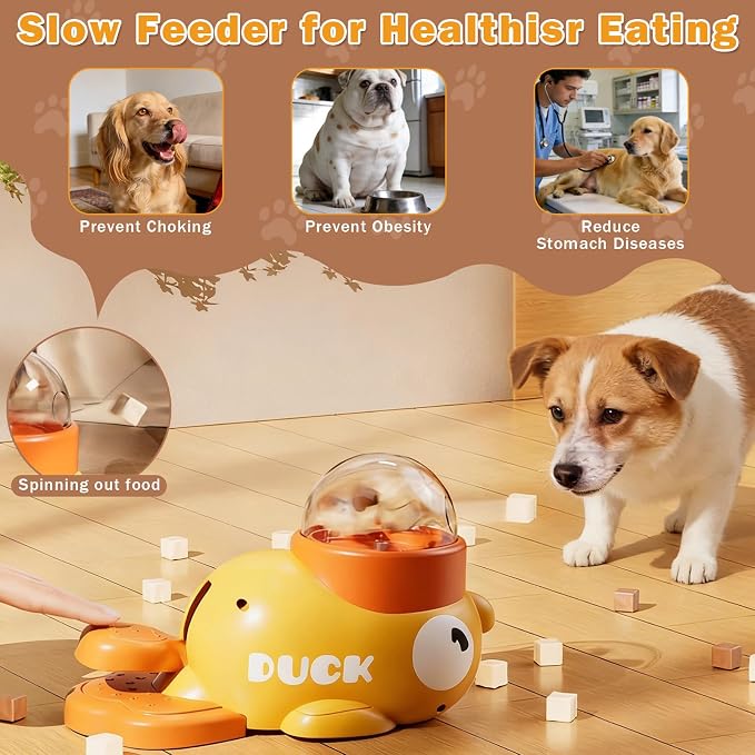 Whale-Shaped Dog Treat Dispenser - Interactive Dog Toys for Mental Stimulation, Slow Feeder Puzzle Toy for Small Medium Dogs & Cats, IQ Training Food Dispenser to Reduce Bloating & Boredom (Blue) - Image 4