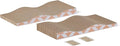 Amazon Basics Cat Scratching Post, Reversible Double-Sided Corrugated Cardboard with Catnip, Curved Wave Design, 16.5 x 8.1 x 1.6 in, 2-Pack by AmazonBasics