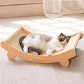 Sisal Cat Scratcher Bed Indoor Wooden Cat Furniture (Large) | Cat Hammock For Scratching Pad And Lounge. Natural Sisal Scratch Post. Space-Saving Cat Chair Design. Indoor Multi-Cat Home by CHEERPALS