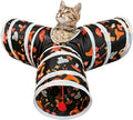 3 Way Cat Tunnel Collapsible Fun Pet Play Tube Toys for Cats, Kittens, Puppies & Rabbits - Portable Tunnel with Hanging Ball for Indoor Play, Hideout & Exercise by Bigladious