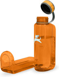 OllyDog OllyBottle | Tritan Dog Water Bottle with Detachable Bowl | BPA Free Leakproof Pet Dispenser | Hiking Travel (1L, Flame) by OllyDog