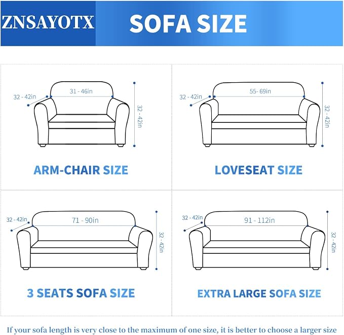 ZNSAYOTX 1 Piece Jacquard Couch Covers for 3 Cushion Couch High Stretch Sofa Cover for Pets Dogs Anti Slip Extra Large Sofa Slipcovers Furniture Protector (X-Large, New Pattern Blackish Green) - Image 5
