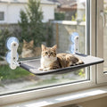 Renter Friendly Cat Shelves, Cat Window Perch Hammock Bed with 4 Suction Cups, Cordless Foldable Metal Frame & Reversible Cover, Indoor Window Hammock by Unknown