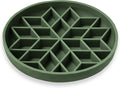 OHMO Slow Feeder Dog Bowl, 7.3" Lick Mat for Dogs, Diamond, Camo Green | Cat Slow Feeder Bowl, Anti Choking, Enrichment Toys, Easy Clean BPA-Free Silicone Feeding Bowl, Boredom and Anxiety Reducer by OHMO