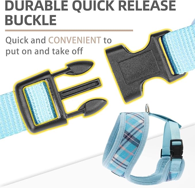 PUPTECK Small Dog Harness and Leash Set No Pull for XS XXS Sized Dogs Puppy | Escape Proof No Choke Pet Cat Adjustable Soft Padded Walking Vest - Image 4