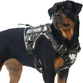 AUROTH Tactical Dog Harness for Small Medium Large Dogs No Pull Adjustable Pet Harness Reflective K9 Working Training Easy Control Pet Vest Military Service Dog Harnesses (XL, Black Ink) | Easy Control Handle, Adjustable, Reflective, Military K9, for D... by AurothPets