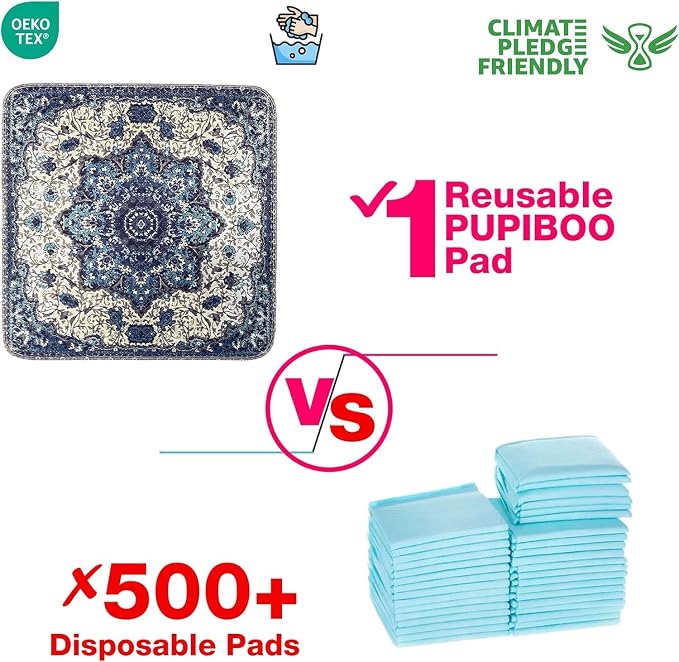 PUPIBOO Washable Pee Pads for Dogs and Cats - Super Absorbent Reusable Puppy Training Pads - 100% Waterproof, Leak-Proof & Non-Slip Whelping Pads for Pet Housebreaking - Image 4