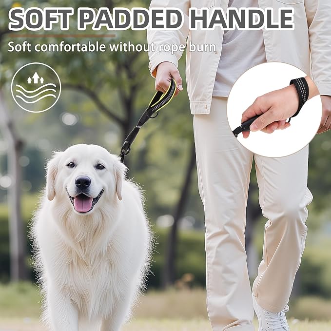 PUPTECK Reflective Short Dog Leashes 3 Pack for Walking and Training | Heavy Duty Clip with Soft Padded Handle for Medium Large Dogs Traffic Control - Image 5