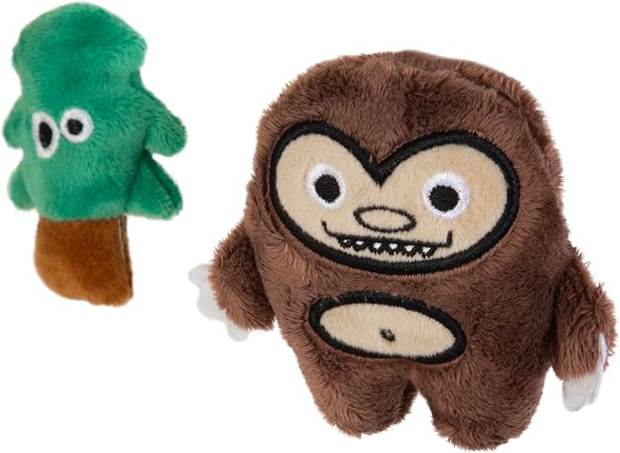 Mad Cat Sasquatch Woodland Catnip and Silvervine Plush Cat Toys, Pack of 2 | Mythical creature pair that sparks batting, kicking and cuddly play sessions for felines during active time at home daily - Image 4