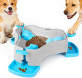 Dog Puzzle Toy, 3-in-1 Interactive Dog Puzzle Toys Press-Type Dog Treat Dispenser Toy Dog Enrichment Toy No-Slip Dog Slow Feeder Interactive Brain Training Toy for Smart Dog Cat, Blue by Mieakvool