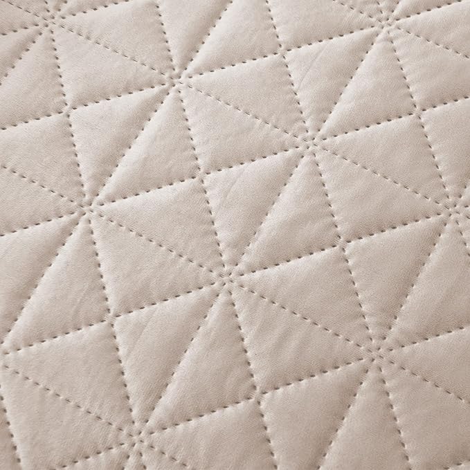 Ameritex Sofa Cover Waterproof for Seats Couch Cover for Dogs Pet Couch Cover Velvet for Chair Loveseat Sofa Machine Washable (Beige, 30x100 Inch) - Image 6