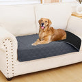 Smiry Waterproof Reversible Pet Couch Covers for Dogs | Pet Friendly, Soft Fabric, Washable Sofa Furniture Protector for Dogs Cat Kids, Checkered (30"x53", Dark Grey/Black) by Smiry