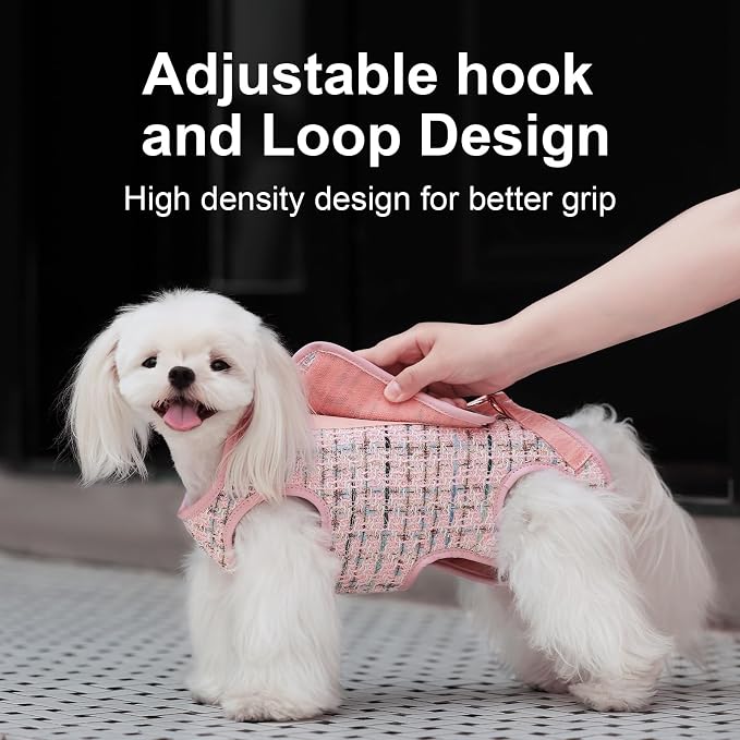 Wakytu Dog Lift Harness Dog Carrier Sling for Small Dogs & Cats,M | stylish puppy sling carrier with handle & pocket,adjustable leash,walking & travel - Image 5